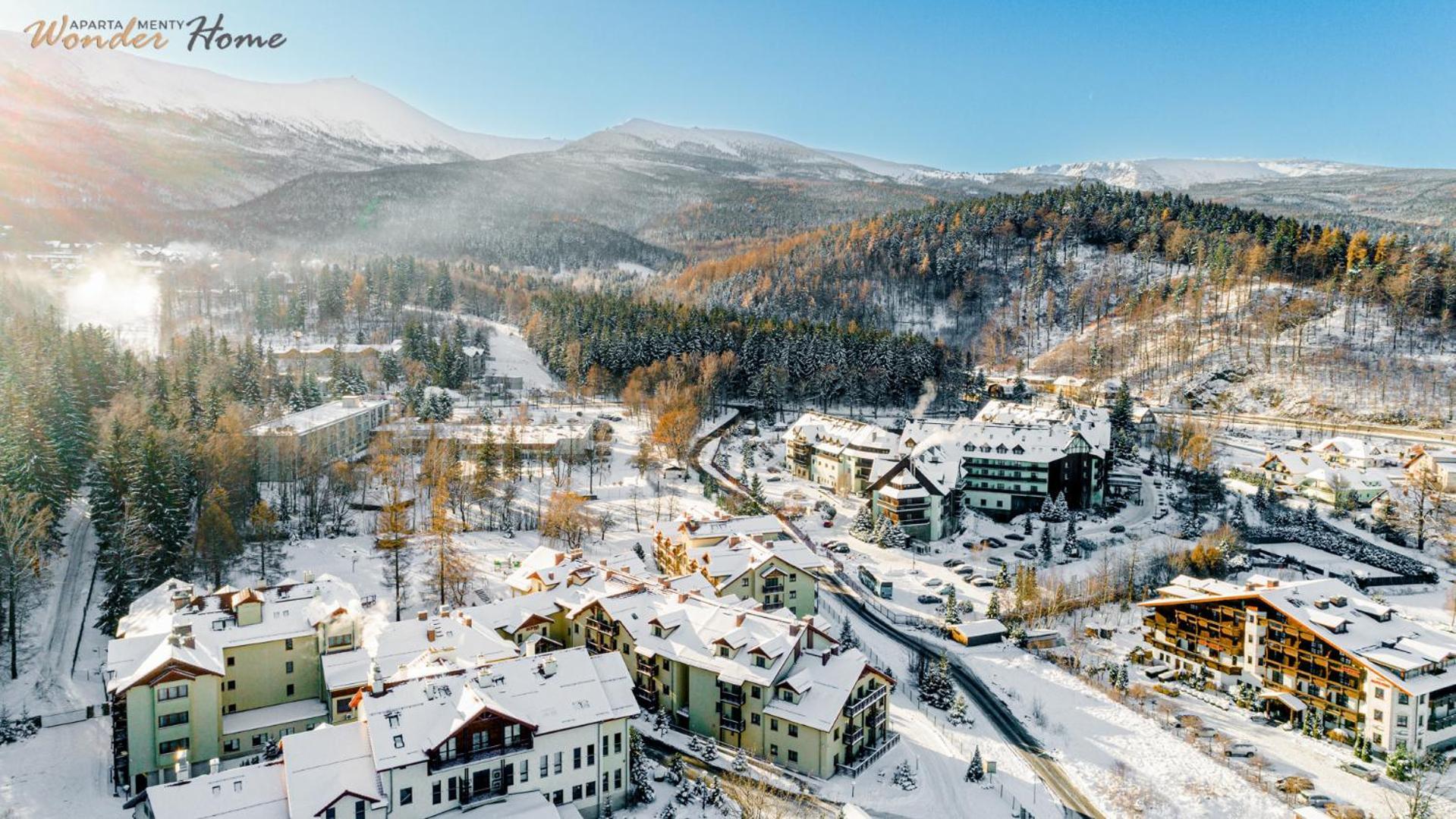 Wonder - Cud Malina Z Kominkiem, Klimatyzacja I Widokiem Na Karkonosze, Blisko Centrum, Stoku, Restauracji, Aquaparku Appartamento